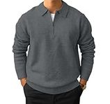 Men's Casual Knit Polo Sweater Clas