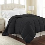 Southshore Fine Living, Inc. Vilano Springs Premium Quality Over-Sized All-Season Down-Alternative Comforter, Black, King/California King