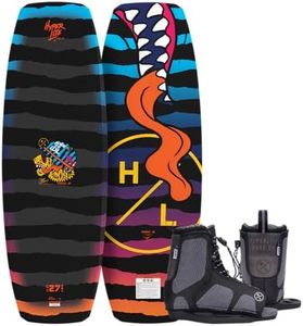 Hyperlite Murray Jr. Kids Wakeboard Package, 120cm w/ Remix Kids Bindings, Sizes K12-2