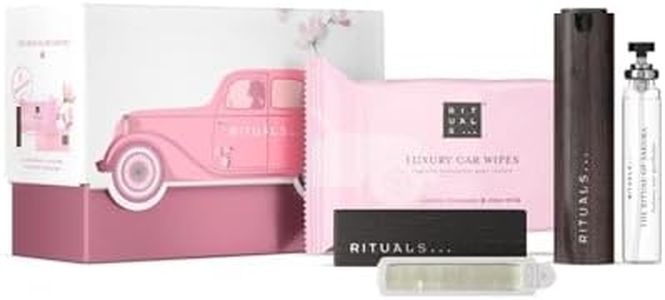 RITUALS The Ritual of Sakura Set de Regalo de Perfume para Coche – Incluye Perfume para Coche, Toallitas, 2 Ambientadores Recargables y un Soporte de Madera Reutilizable