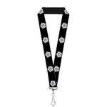 Buckle-Down Unisex-Adult's Lanyard-1.0"-Winchester Pentagram Repeat Black/White Key Chain, Multi, One Size