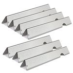 Zemibi Grill Flavorizer Bars Replacement for Weber 66030, 66033, Weber Genesis II LX 400 Series Gas Grill, Weber Genesis II SE-410 Grill Parts and Genesis II E-410 LP, 7 PC Stainless Steel Heat Plate