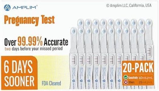 Amplim Early Detection Pregnancy Test Sticks 20 Pack for Women