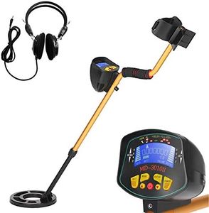 Qnotici High Sensitivity High Performance Metal Detector MD3010II - Underground Metal Detector - Gold Digger Treasure Hunter - Metal Treasures Seeking Tool + Earphone