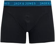 JACK & JONES Mens Boxer Shorts/Trunks 'JACWAISTBAND' (3-Pack) (Asphalt/Hawaiian/Red) XL