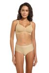 Van Heusen Women Bra - Cotton Elastane - Side Support Panel, No Spill Comfort, Wireless, Non Padded, Full Coverage_11014_Candied Ginger_34B