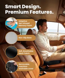 Everlasting Comfort Gel Memory Foam Seat Cushion – Ergonomic Support