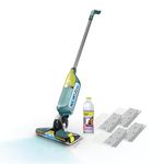 Shark VACMOP Reveal New Cordless Hard Floor Cleaner, Vacuum & Spray Mop, Powerful Suction, Lightweight, Illumination Light, Includes 4 Disposable Pads, 12oz Pet Multi-Surface Cleaning Solution, VM401C