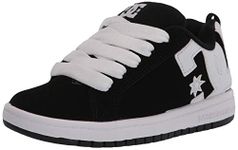 DC - Unisex-Child Court Graffik Shoes, 11 UK, Black/White