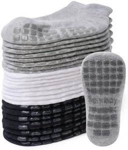 Bearbay Baby Non Slip Ankle Socks with Grippers for 0 Months-7 Years Old Walking Socks