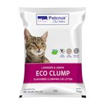 PetCrux Eco Clump Cat Litter | Natural Bentonite Clay | Pet Friendly Lavender Essential Oils | Superior Odour Control | 99.9% Dust Free Scoopable (for Multiple Cats), 5kg