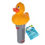 U.S. Pool Supply Duck Floating Spa, Hot Tub & Small Pool Chlorine and Bromine Dispenser - Holds 1" Tablets, 6 Flow Level Control Settings, Fun Yellow Animal Float Floater, Adjustable Balanced Delivery