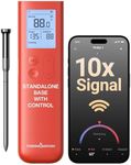 ThermoMaven Wireless Meat Thermometer, 10X Enhanced Signal and Stability with Sub-1G, Standalone Base with Display & Control, Certified Accuracy ±0.5°F, WiFi Unlimited Range for BBQ, Oven,Smoker,Grill