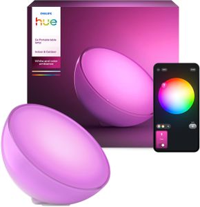 Philips Hue Go 2.0 Portable Smart LED Light – Rechargeable, White