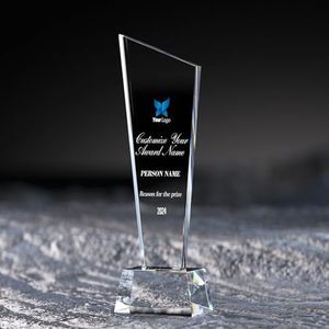 Sonloka Personalized Trophy with Text,Unique Gift for Various Occasions,Custom Crystal Trophy for a Unique Employee Rewards Program，Custom Trophy with Text (Crystal Trophy A)