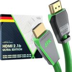 8K HDMI Cable, HDMI 2.1b, Certified Ultra Edition for Maximum Performance – 3ft (48G, Ultra High Speed HDMI 2.1, 10K, 8K@60Hz & 4K@144Hz, Gaming PC/PS5/Xbox, HDMI Certificate, Green) – CableDirect