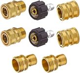 Fachmann Pressure Washer Adapter Set, Quick Disconnect Kit, M22 Swivel to 3/8'' Quick Connect, 3/4" to Quick Release