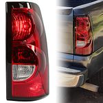 ECOTRIC Rear Tail Lights Taillights Passenger Side Brake Signal Lamp Compatible with 2003-2006 Chevy Silverado Pickup Truck 2007 Classic w/Bulbs and Harness