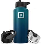 Iron Flask Sports Water Bottle - 945 ml, 3 Lids (Straw Lid), Vacuum Insulated Stainless Steel, Double Walled, Thermo Mug, Metal Canteen