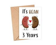 Funny 3 Years Anniversary Card - 3rd Anniversary Card - Funny Anniversary Card Husband Wife Boyfriend Girlfriend - 3rd Wedding Anniversary Card