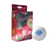 GKI Euro Plastic Table Tennis Ball, Size 40+, White, (Pack of 12)