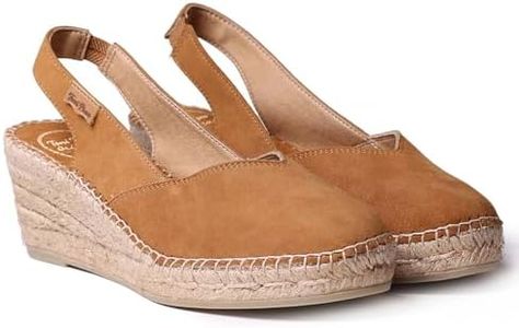 Toni Pons Betty-A Women's Suede Espadrille, Leather, 8 AU