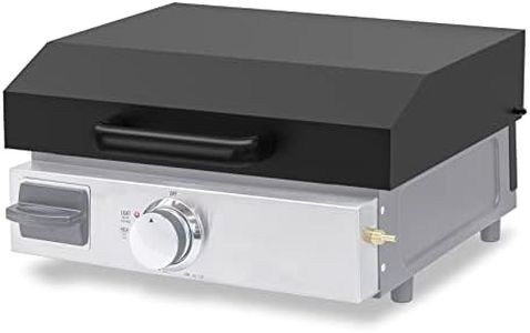 Stanbroil Hard Cover Hood for Blackstone 17 Inches Front Grease Table Top Griddle, Black