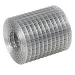 Hardware Cloth Galvanized Wire Mesh 4in X 20ft Garden Fence Chicken Wire Coop Metal Welded Wire Mesh Roll for Poultry Netting Cage DIY Projects Garden Protection