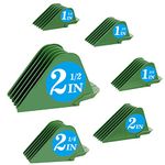 Clipper Guards for Wahl 10 12 14 16 18 20 Hair Clipper Guards 6pcs Extra Long Clipper Guard Attachments 2.5 Inch Clipper Guides Multiple Sizes Universal 2.5", 2.25", 2", 1.75", 1.5", 1.25" (Green)