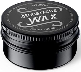 Charlemagne Mustache Wax - Strong Mustache Wax with Genuine Bees Wax - Developed by Barbers & Made in Germany - Mustache & Beard Styling Wax for Men