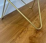 vgoltd Self Adhesive Floor Tiles Vinyl Floor Stickers Wood Effect Planks for Bathroom Kitchen Living Room & Any Other Surface (4m² 28 Tiles, Oak)