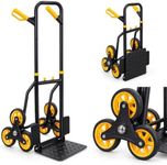 Mount-It! Stair Climbing Dolly, 330 Lb Capacity Heavy-Duty Stair Climbing Hand Truck with Telescoping Handle and 6 Wheels
