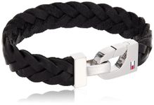 Tommy Hilfiger Jewelry Men's Leather Bracelet Black - 2700872