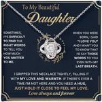 To My Daughter Necklace from Dad Mo