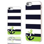 iPhone SE 2022 2020 Case,iPhone 8 7 Case,iPhone 6S 6 Case for Girl Women Men,ARTIOSIT Slim Soft TPU Rubber Protective Cases for iPhone SE 3rd 2nd 8/7 6S/6,Navy Blue White Stripe Green Nautical Anchor