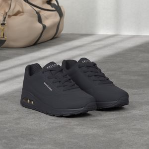 Skechers Women’s Uno Stand on Air Trainers, Black – Size 6 UK