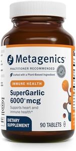 Metagenics SuperGarlic 6000 - Super Concentrated 6000 mcg Allicin - Supports Heart Health & Immune System* - Allicin Garlic Supplement - Non-GMO & Vegetarian - 90 Tablets