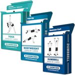 Palace Learning 3 Pack - Dumbbell, Bodyweight & Yoga Pose Exercise Fitness Workout Playing Cards