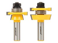 Yonico 12249 Shaker 2 Bit Rail and Stile Router Bit Set 1/2-Inch Shank