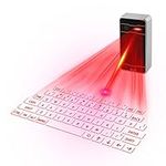 Mini Keyboard Projection Virtual Bluetooth Keyboard Mini Wireless Keyboard for Smartphone Tablet PC Laptop black Black