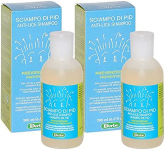 2x Derbe - SHAMPOO di PID - Ducento ml - Shampoo preventivo per l'insediamento Pidocchi - Pacchetto contenente 2 confezioni da Duecento ml l'una + in OMAGGIO 2 Tisane Funzionali Viropa