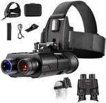 PINTY Head Mounted Night Vision Goggles, Rechargeable Binoculars for Adults, 4X Digital Zoom IR Night Vision Binoculars with 1080P Video & 3MP Photo