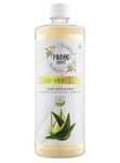 Mango Herbs Aloe Vera Pro: 100% Raw & Cold-Pressed Aloe Vera Juice & Pulp | Digestion, Glowing Skin, and Liver Health | Helps in detox, Improves Skin and Hair Health | 1Ltr | Pack of 1