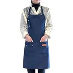 LOYGLIF Apron for Men Women with Ad