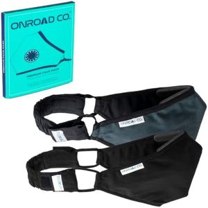 Onroad Co. Reusable and Washable 6 Layered Anti Pollution Mask (Large - Ideal for 60-90 kg body weight, Black + Green)