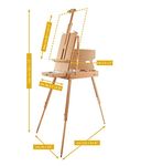 Mabef Easel Set, Wood, 110 x 74 x 183 cm