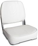 Leader Accessories Deluxe Folding Marine Boat Seat (White)