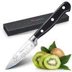 GHOSDLICH 3.5 Inch Paring Knife for Fruit Peeling Knife for Fruit Cutting German Stainless Steel Sharp Small Kitchen Knife with Elegant Gift Box