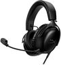 HyperX Cloud III – Wired Gaming Headset, PC, PS5, Xbox Series X|S, Angled 53mm Drivers, Spatial Audio, Memory Foam, Durable Frame, Ultra-Clear 10mm Mic, USB-C, USB-A, 3.5mm – Black