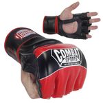 Combat Sports Pro-Style MMA Gloves, Red, Large